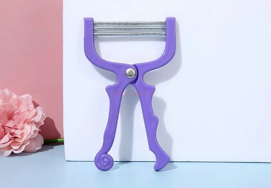 Depiladora Facial Manual con Rodillo de Resorte para Mujer, Masajeador Facial y Herramienta de Belleza para la Eliminación de Vello Facial